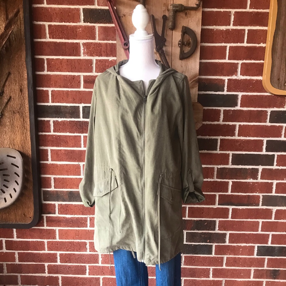 Green Suede-Like Jacket